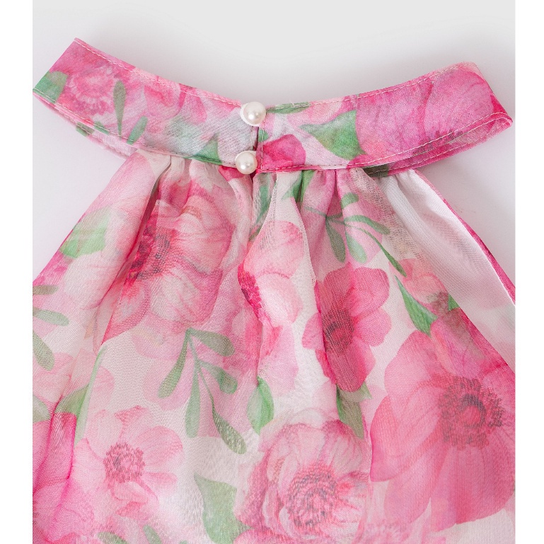 Đầm váy voan bé gái Rabity thiết kế dáng xòe họa tiết hoa bắt mắt  đầm hoa nhí cho bé đi học 93298