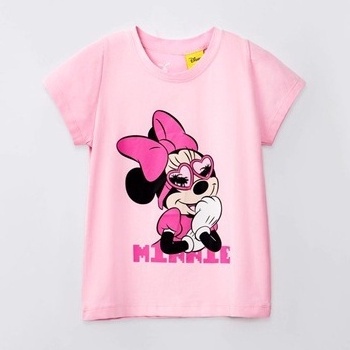 Áo thun hình chuột Minnie ngắn tay bé gái Rabity áo cotton vải mềm mịn thấm hút mồ hôi mùa hè 5706