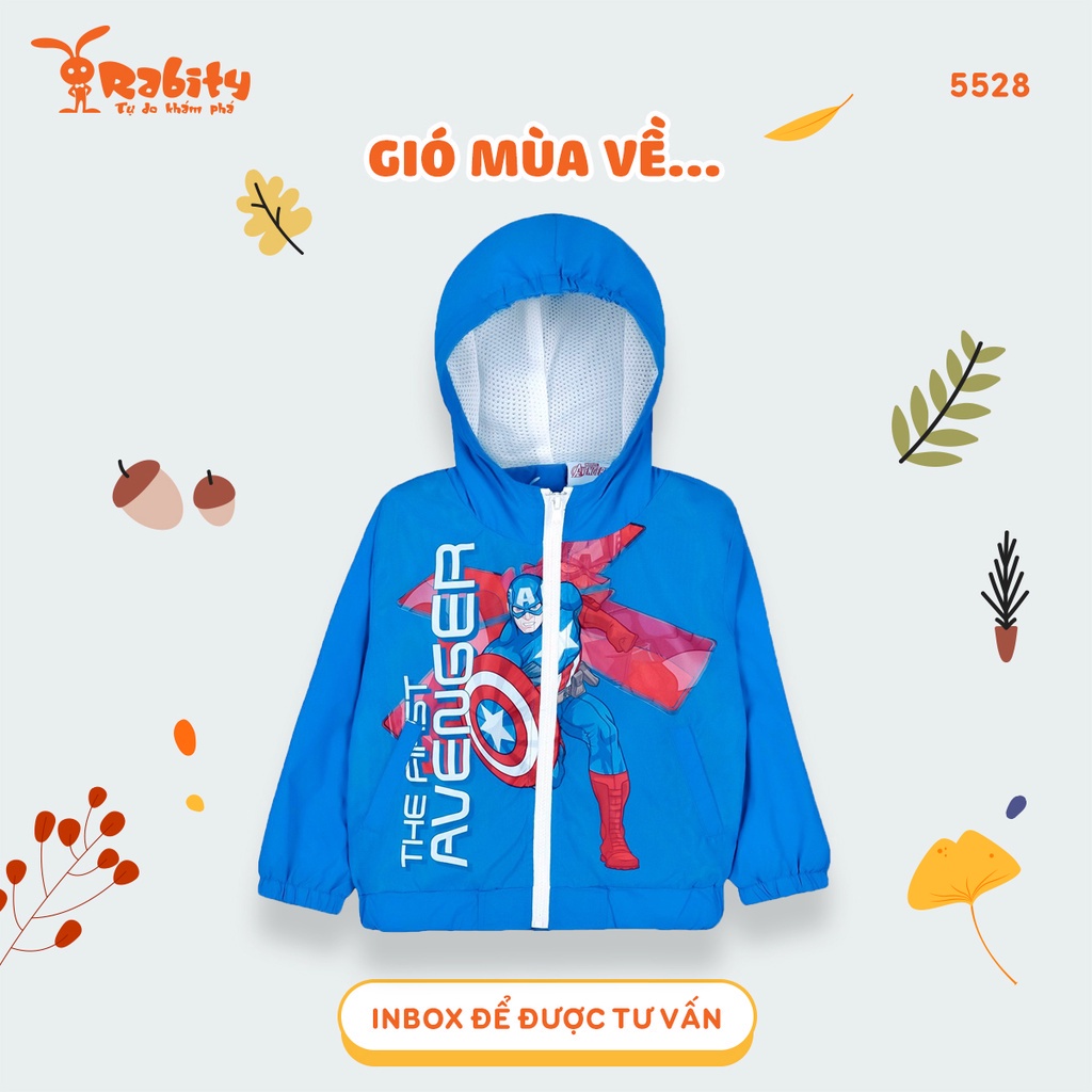 Áo khoác gió trẻ em áo khoác Elsa cho bé áo khoác đi học cho bé trai Marvel 5528