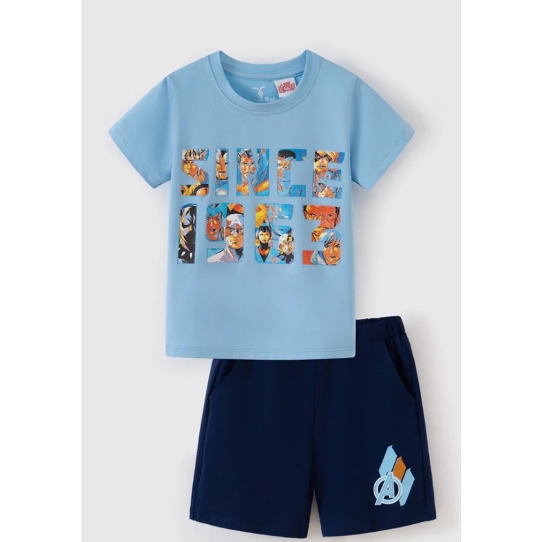 Bộ quần áo bé trai Spider Man và Marvel Rabity bộ thun siêu nhân anh hùng 5596