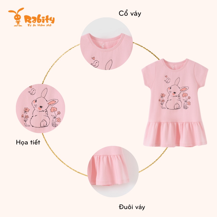 Váy bé gái đầm pony cho bé gái váy ngựa pony đuôi cá cotton mềm mịn đầm mùa hè đi học cho bé 93043