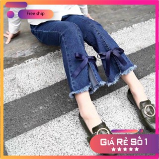 Quần bò ống loe cho bé gái từ 12-24kg