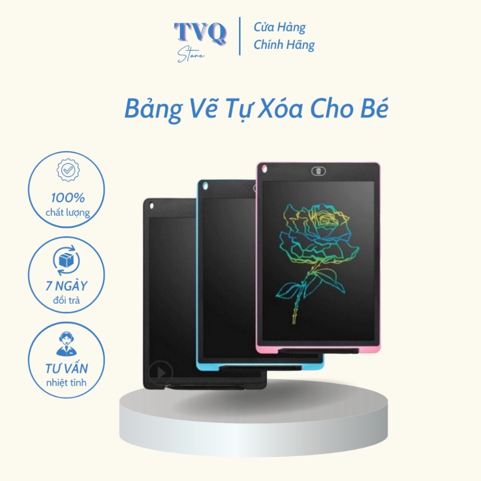 Bảng Vẽ Tự Xóa LCD Thông Minh Tự Động Xóa Cho Bé Dễ Dàng Sử Dụng 1