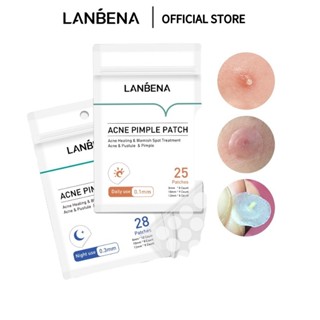Set miếng dán hỗ trợ giảm mụn trong suốt bảo vệ da Lanbena 25 Và 28 Miếng