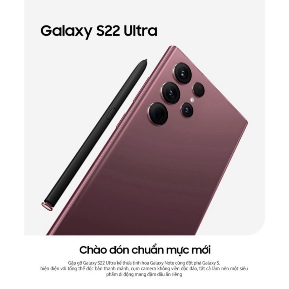 Điện Thoại Samsung Galaxy S22 Ultra 5G, hàng chính hãng nguyên seal, bảo hành 12 tháng