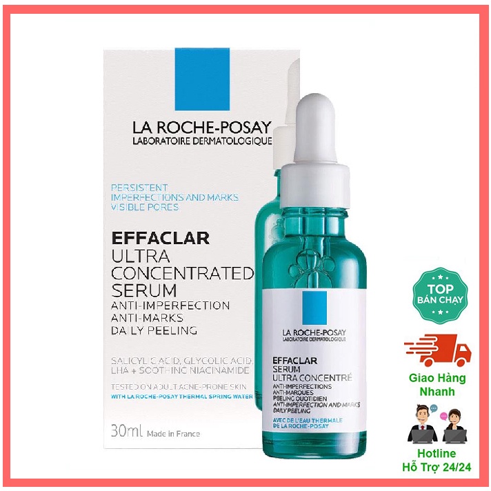 Dưỡng chất giảm mụn 3 tác động La Roche-Posay B5 Effaclar Serum 30ml- CH