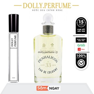 Tester Nước hoa dùng thử Penhaligon'S No.33 Eau De Cologne 10ml