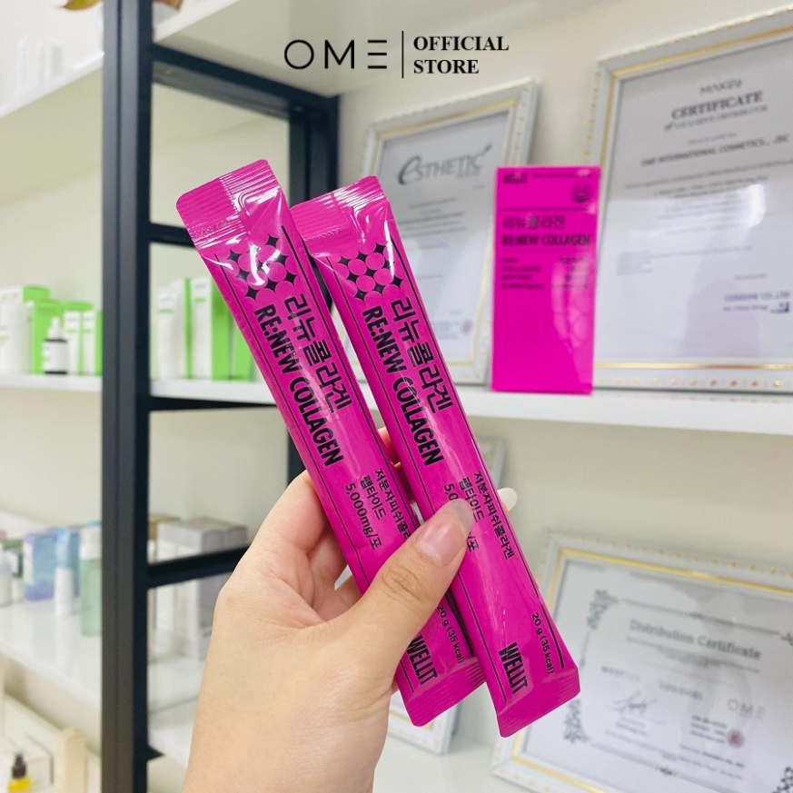 Collagen Peptide Cá Hàm Lượng Cao 5000mg Tái Tạo Trẻ Hóa Làn Da Renew Collagen WELLIT