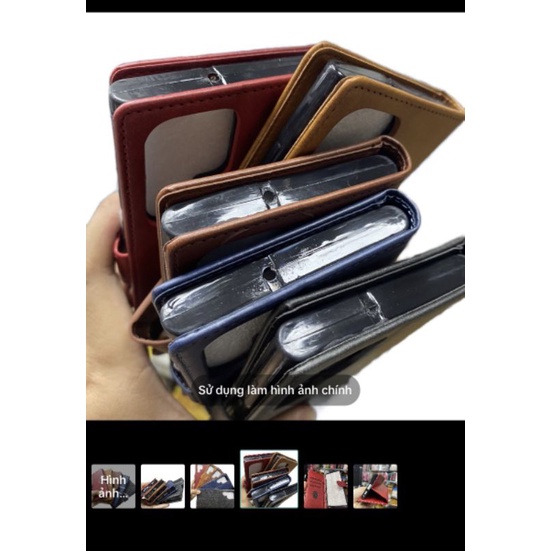 Bao da Samsung S22 ultra dẻo kiểu ví cài nhiều ngăn tiện dụng