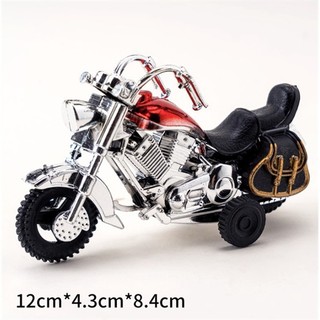 Trang trí mô hình xe máy Harley đỏ