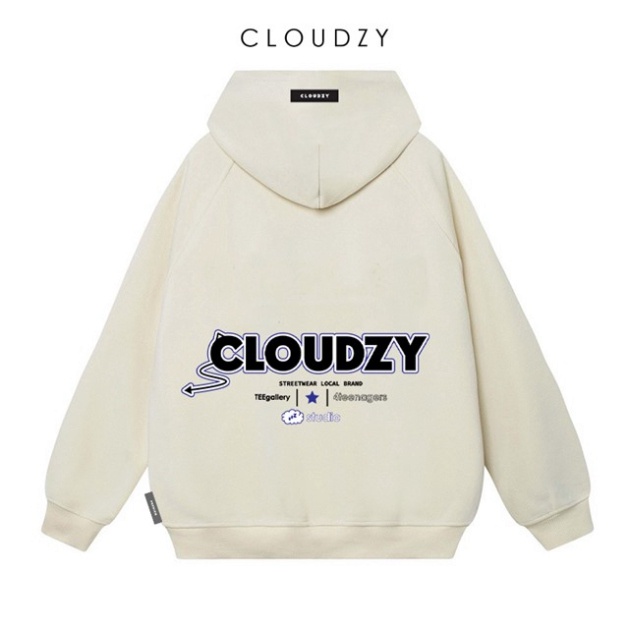 Áo hoodie nam nữ local brand unisex cặp đôi nỉ ngoại cotton form rộng có mũ xám đen dày oversize CLOUDZY DRACULA - Hàng