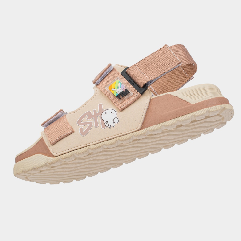 Giày Platy Nam Nữ SHONDO Thỏ 7 Màu Êm, Thời Trang Thích Hợp Đi Học, Đi Chơi Nâu Be PLA9525