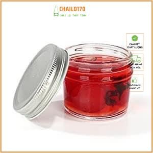Hũ thủy tinh làm sữa chua hũ làm bánh flan hũ nắp thiếc 100ml/200ml/300ML làm caramen, đựng sốt , gia  vị, chailo170