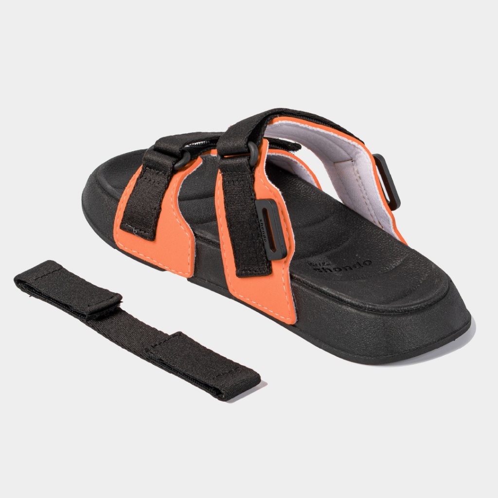 Giày Sandal Quai Hậu Bé Trai Bé Gái LITTLE SHONDO Thời Trang Siêu Nhẹ Đế Mềm, Êm Đi Học Đi Chơi Đen Cam PLK1080