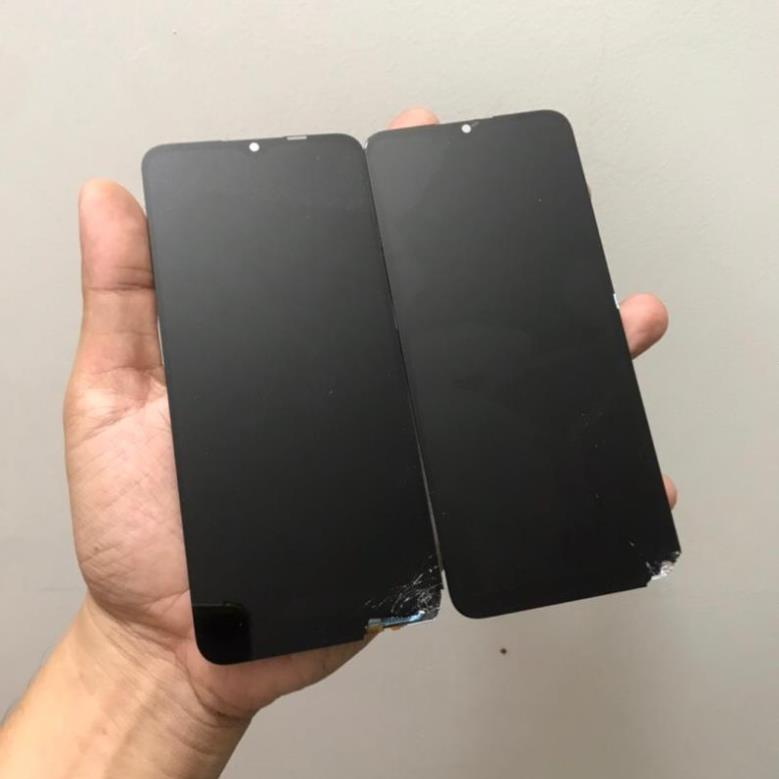 Màn hình hư vỡ Samsung A12. Màn hình xác Samsung A12 Ae lấy phản quang-cổ cáp hàng Zin bóc máy. BH 36 tháng