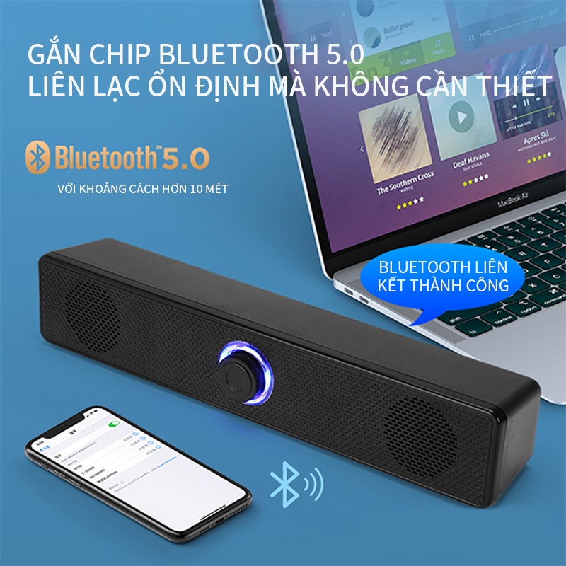Loa vi tính 2.0 để bàn Leerfei E.350T Công Suất Lớn Dùng Cho Máy Vi Tính PC, Laptop, Tivi NB-E350T