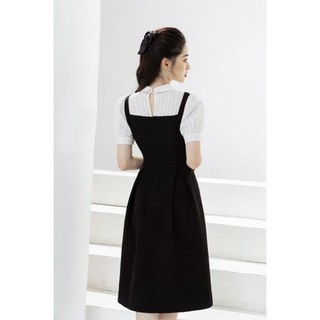 Váy cổ đức phối dáng A  TIINSTORE  VHN646