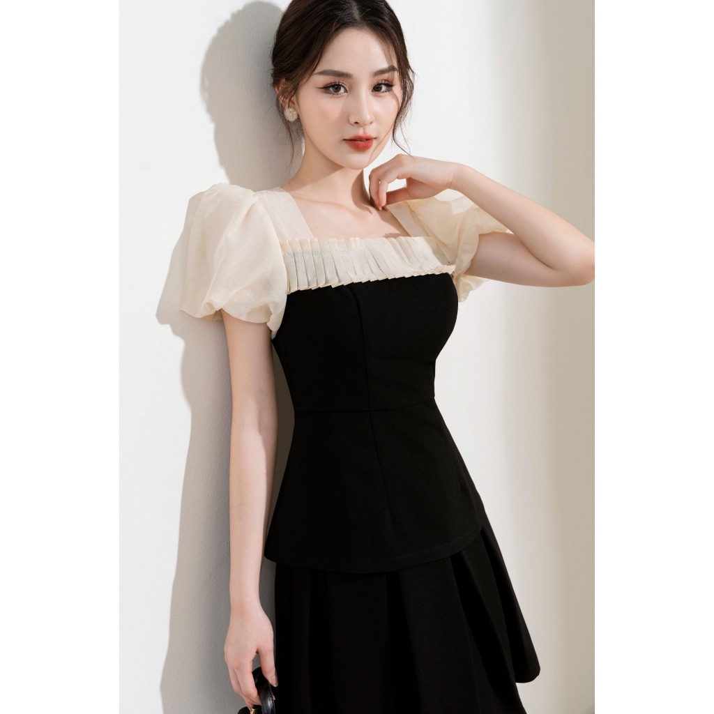 Chân váy ngắn xoè ly súp TIINSTORE CHN162