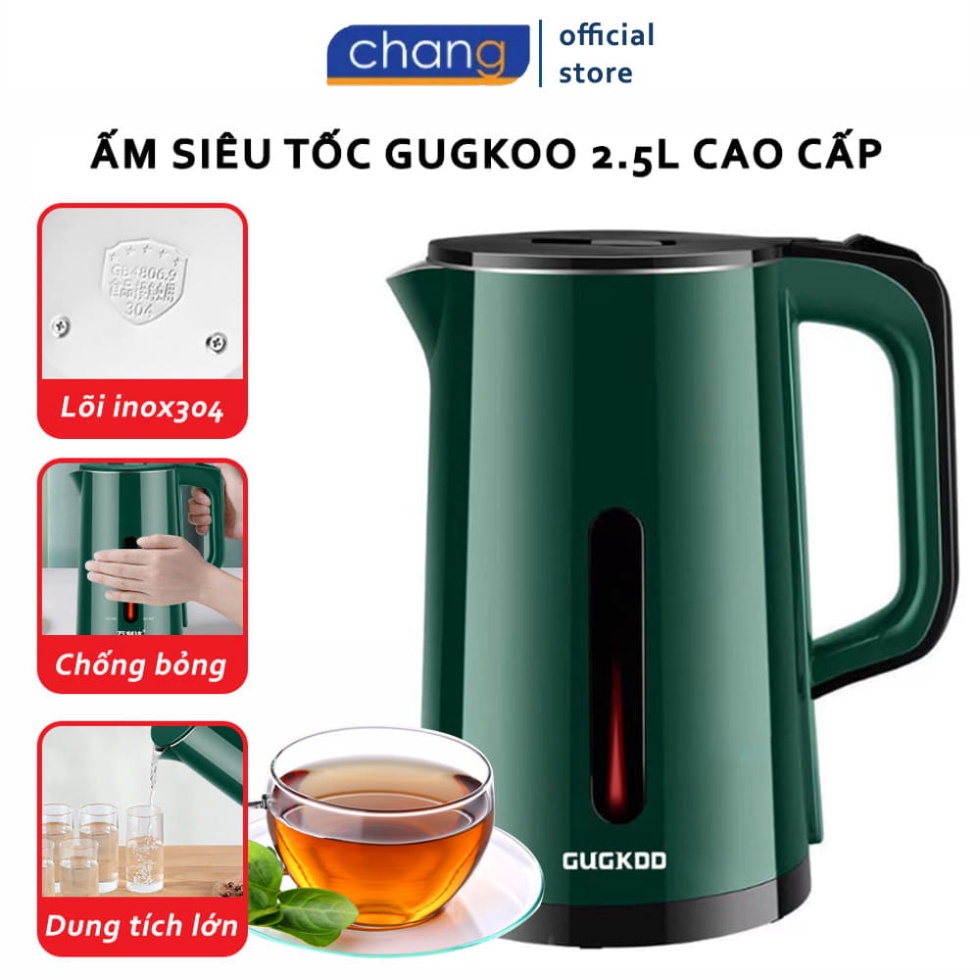 Ấm Siêu Tốc Đun Nước Dung Tích 2.5 Lít Bình Siêu Tốc 2 Lớp Cách Nhiệt Tự Ngắt Khi Sôi Công Suất 1500W - ST3