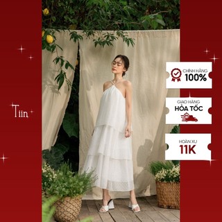 Váy yếm 2 dây bèo 3 tầng TIINSTORE V0T565