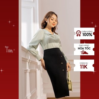Áo sơ mi cổ ve 2 lá tay măng sec TIINSTORE AHD429
