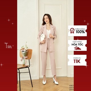 Áo blazer cổ ve túi cơi nắp 4 khuy TIINSTORE ADK237