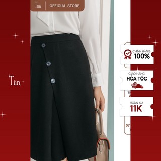 Chân váy dáng a ly súp 3 khuy tiin store chd032