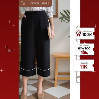 Quần ống rộng viền gấu TIIN STORE Q0D024