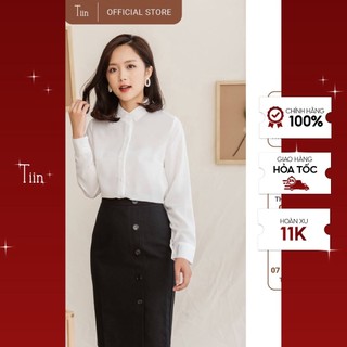 Áo sơ mi cổ đức TIIN STORE thiết kế nhẹ nhàng AHD117