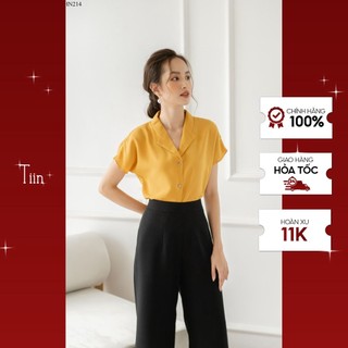 Áo sơ mi cổ ve tay liền TIIN STORE AHN214