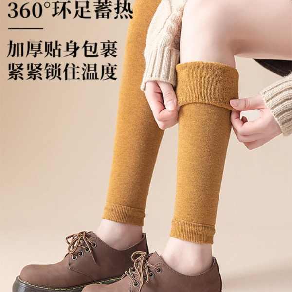 Tất nữ tất cao cổ nữ Vớ, chân lạnh quá đầu gối của phụ nữ, vớ, miếng đệm đầu gối cắt xén, che chân, mùa thu và mùa đông, terry dày và vớ cao lông cừu
