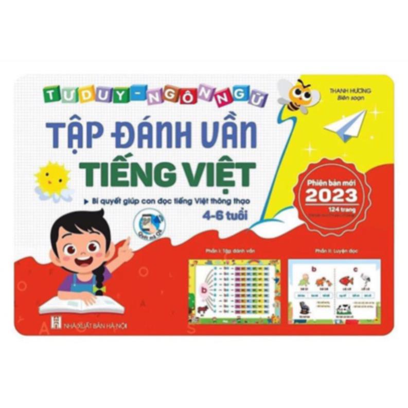 Sách - Tập Đánh Vần Tiếng Việt Phiên Bản Mới 2022 Kèm File Đọc Quét Mã QR Và Video Hướng Dẫn Cách Ghép Vần