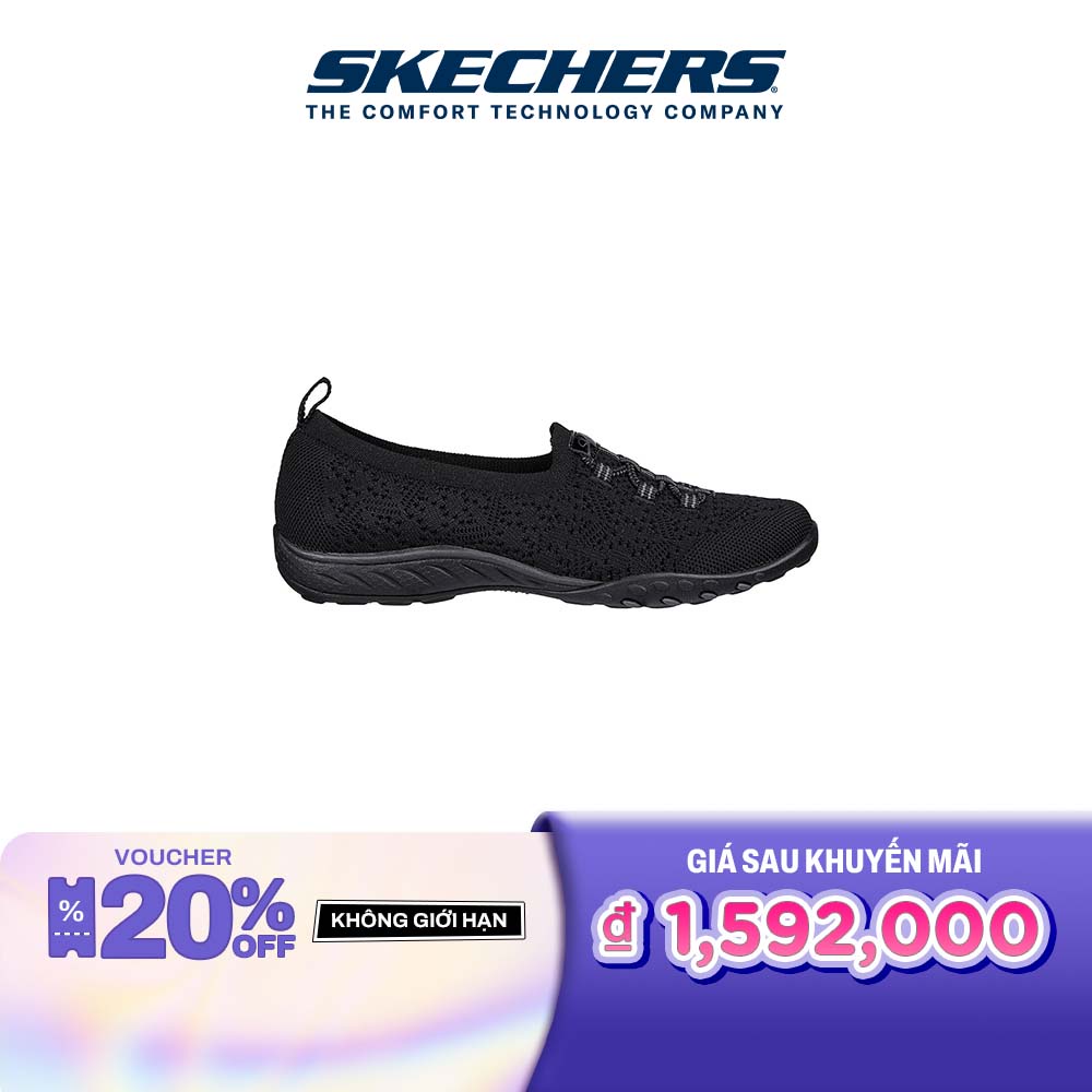Skechers Nữ Giày Thể Thao Active Breathe-Easy Air-Cooled Memory Foam - 100245-BLK delist