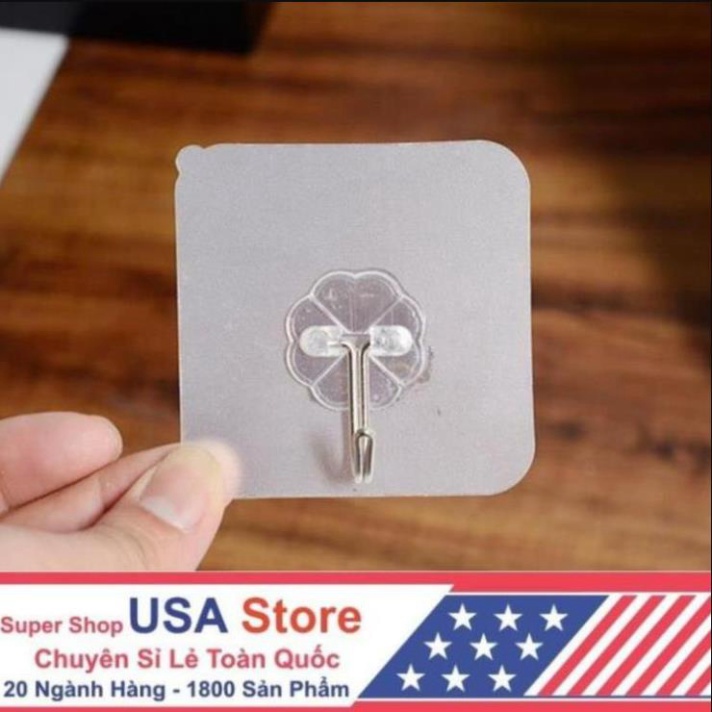 MÓC DÁN TƯỜNG, Móc Dính Cường Lực Thần Thánh Siêu Dính Đa Năng - 6x6 cm