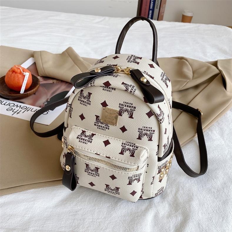 Balo nữ mini kiểu dáng nhỏ gọn siêu dễ thương balo đi học đi làm form nhỏ nhắn siêu cutee BL012