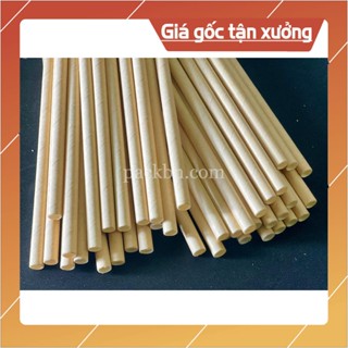   Túi 100 Cái  Ống Hút Giấy KRAFT Size 6,8,12mm hàng cao cấp an toàn với môi trường 