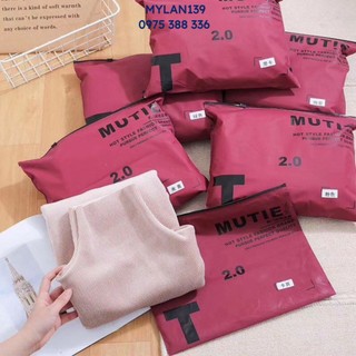Áo giữ nhiệt nữ 🍀freeship🍀áo len lót lông cổ lọ xuất nhật motie - mutie