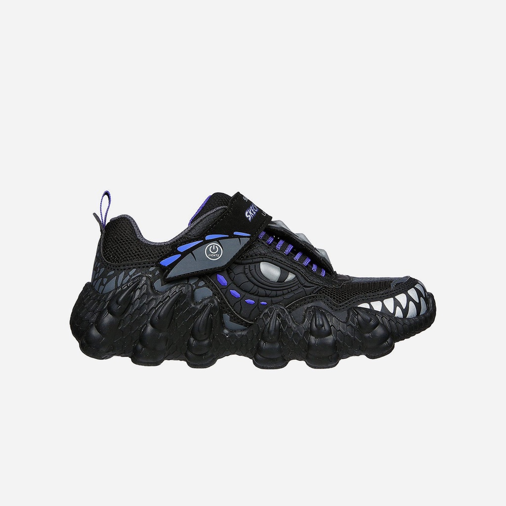 Giày sneaker bé trai Skechers Skech-O-Saurus Lights - 400112L-BKCC