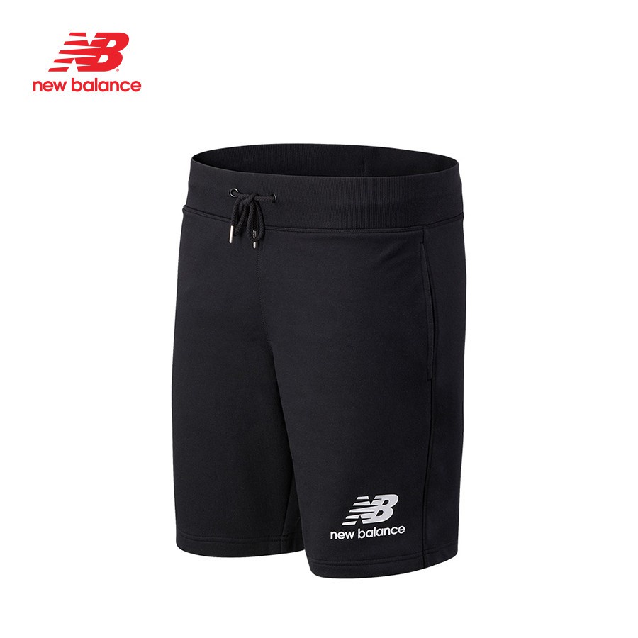 Quần ngắn thể thao New Balance Essentials Stacked Logo - MS03558BK