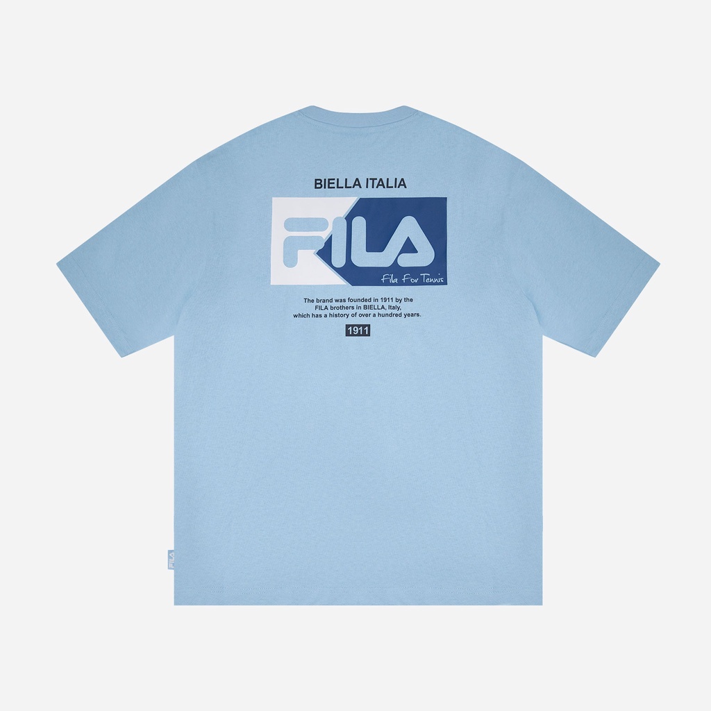 Áo thun tay ngắn thời trang unisex Fila Heritage Loose Fit Logo - FW2RSF2086X-SBL