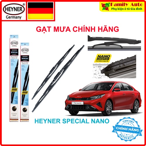 Gạt Mưa xe Ô Tô Heyner Germany Special Hàng Chính Hãng Siêu Bền, Siêu Sạch | Cho nhiều dòng xe Ô Tô