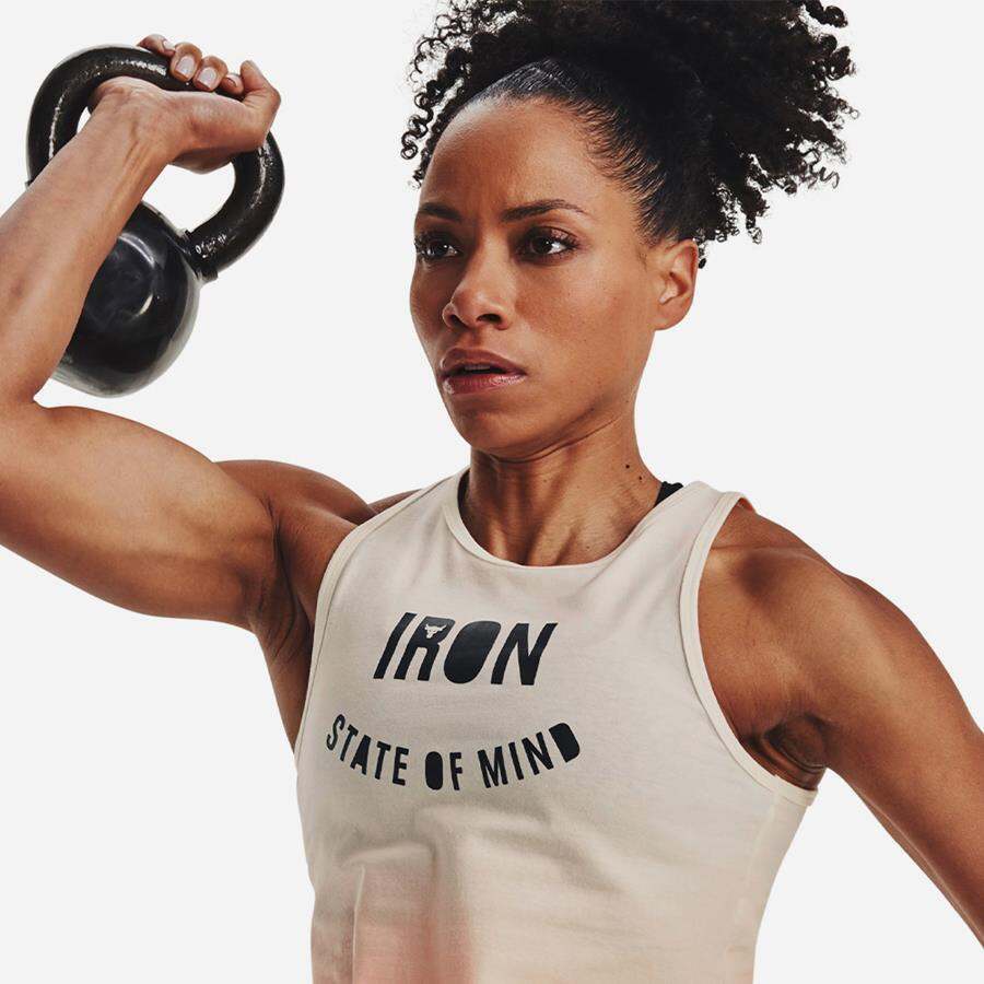 Áo ba lỗ thể thao nữ Under Armour The Rock - 1377450-130