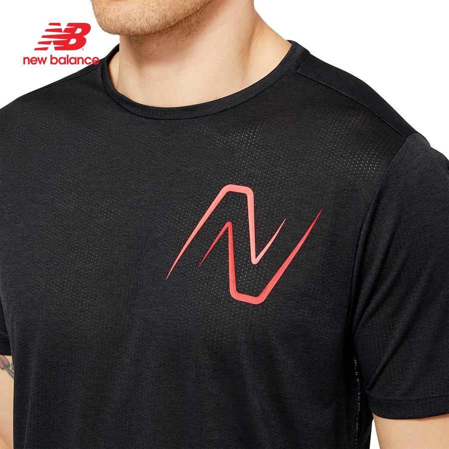 Áo thun thể thao nam New Balance RUNNING T-SHIRT M TRUE RED - AMT21277TRD