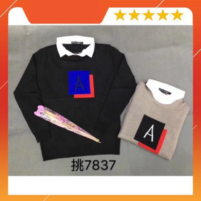 Tết🌺 🍀 Hot áo len ấm nam phối cổ sơmi  . - Az1