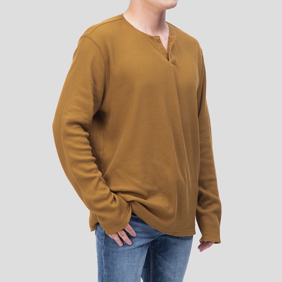 Áo Len Henley Just Men 230101