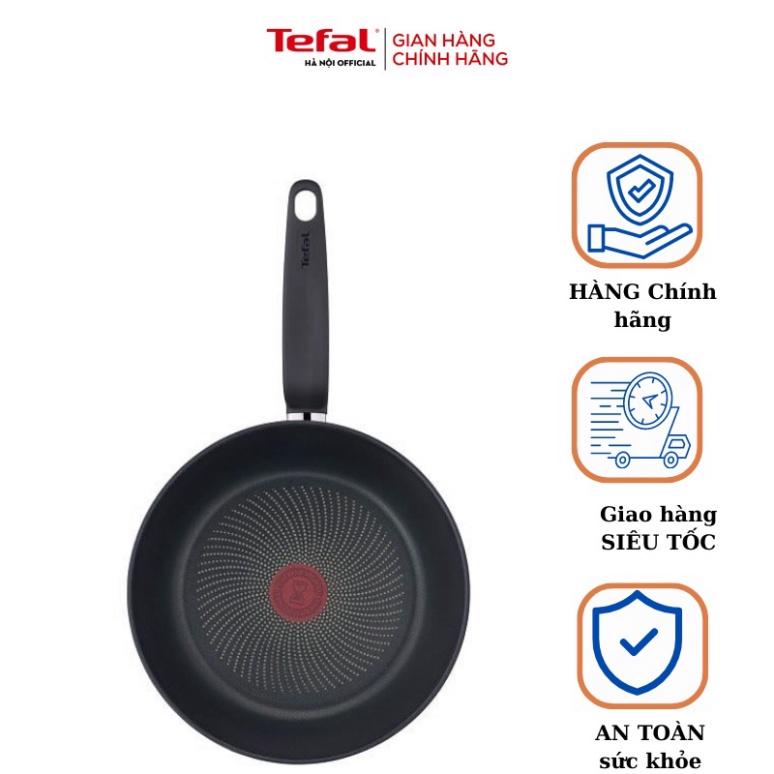 Chảo Chống Dính Inox Tefal Primary Dùng Cho Bếp Từ Size 20cm, 24cm, 26cm, 28cm Hàng Chính Hãng