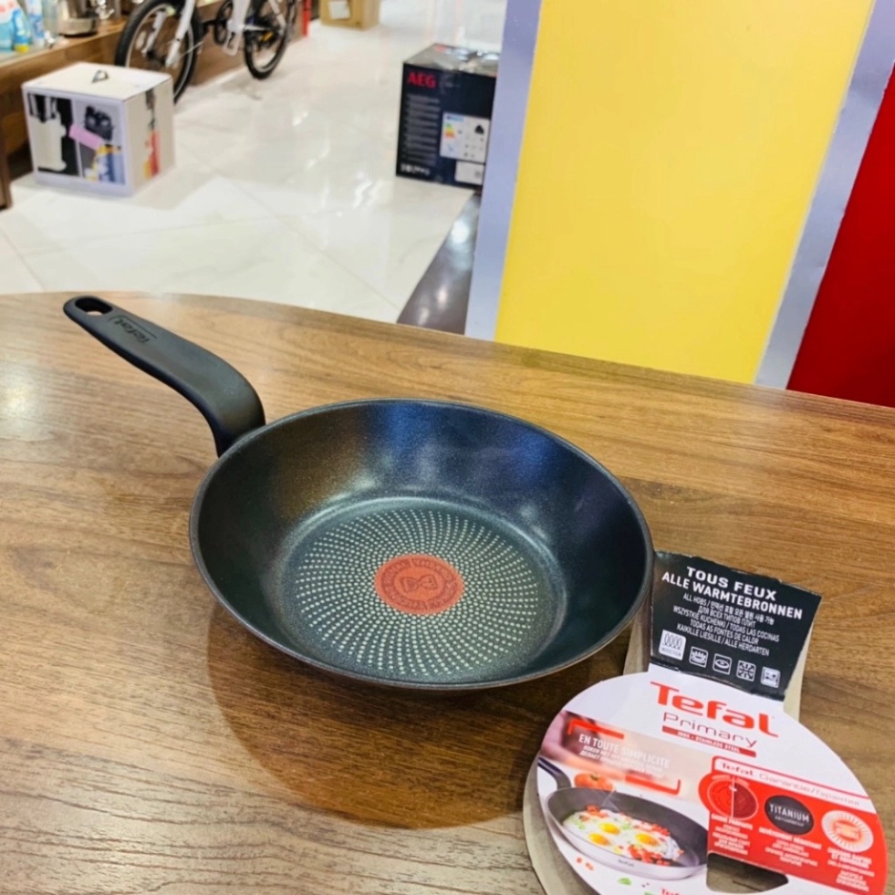 Chảo Chống Dính Inox Tefal Primary Dùng Cho Bếp Từ Size 20cm, 24cm, 26cm, 28cm Hàng Chính Hãng