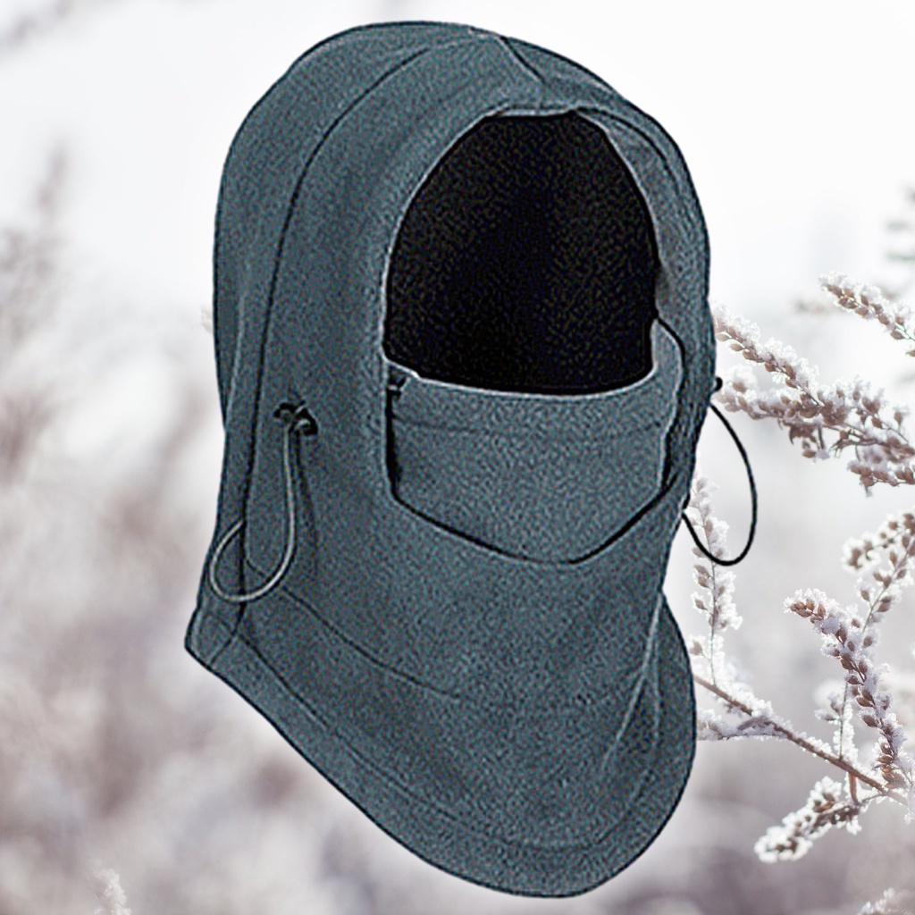 Mũ Trùm Đầu 1.my Bằng Lông Cừu Chống Nước Giữ Ấm Tai Kèm Khăn Choàng Thời Trang Mùa Đông Dành Cho Nam Nữ