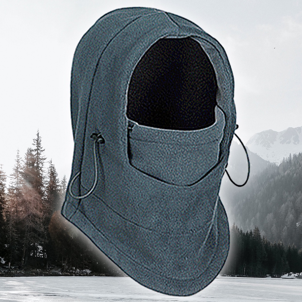 Mũ Trùm Đầu 1.my Bằng Lông Cừu Chống Nước Giữ Ấm Tai Kèm Khăn Choàng Thời Trang Mùa Đông Dành Cho Nam Nữ