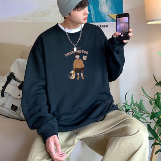 Áo sweater giới tính unisex form rộng đôi len nỉ ngoại local brand đẹp cặp hai bạn trẻ trẻ ulzzang korea oversize dày ST